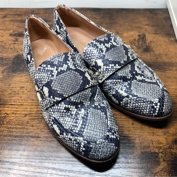 Madewell The Alex Loafer in Snake Embossed Leather 6.5 - Picture 6 of 6